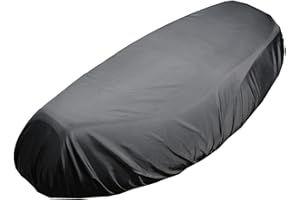 Taekooki Housse de Selle de Moto Noir L Housse de Selle de Moto Imperméable Housse de Selle en Tissu Oxford Housse de Selle de Moto Scooter, avec Bande élastique pour Moto Scooter Protection de siège
