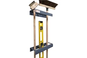 AMBERQUIP Tool Storage Brackets for sweeping brushes, spirit level etc. Enclosed design for work van or workshop storage. Supplied as Pair. 100% WATERPROOF