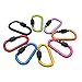 Produktbild Karabiner Schlüsselanhänger Schraubkarabiner Zubehörkarabiner Aluminium Legierung Haken Karabiner D Screw Karabinerhaken mit Schraubverschluß(8 pcs verschieden farbigen