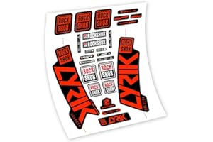 VINILOSBICI Autocollants en vinyle adhésif Rock Shox Lyrik Select+ 2020 Fourche (Neon Red)