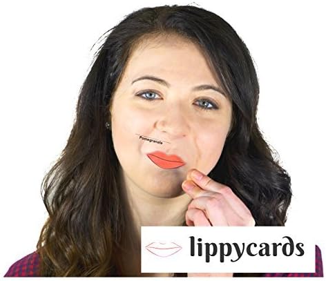 MJ Marketing Lipstick Color Sample Card Swatch Set (36 Pack With Rings)