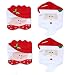 Produktbild DegGod Pack of 4 Weihnachten Mr & Mrs Santa Claus Küchen Stuhlhussen Stuhlhusse Mütze Home Party Dekoration (4 Sankt Stuhlhussen)