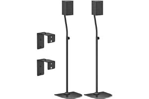 Höjdjusterbara högtalarstativ för Samsung bakhögtalare med väggfäste – utdragbara från 84 cm till 107 cm för Samsung högtalar