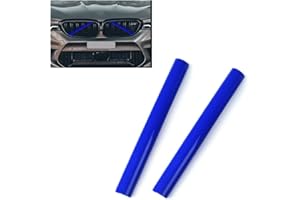 ontto Set di 2 modanature per griglia anteriore, adatte per BMW E60 F52, accessori in stile sportivo, strisce per griglia anteriore, strisce per griglia anteriore, chiusura per auto, colore blu