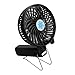 Produktbild USB Ventilator Leise Lüfter Faltfächer Mini Handventilator Aufladbarem Akku mit Magnetische Tragbar Tischventilator -12 Stunden Standby | 11x10x6.5cm (Schwarz)