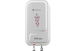 SINGER LEO RAPID 5.9L Instant Water Heater (3000W) for Kitchen & Bathroom | Copper Heating Element | Stainless Steel Tank | ISI Marked | 2 Years Product Warranty & 5 Years Tank Warranty