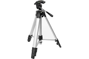 Stanley Fotostativ, aluminium, tre glidfötter, pelare (44 cm till 140 cm, 1/4 tums gänga, lutande platå) 1–77–201