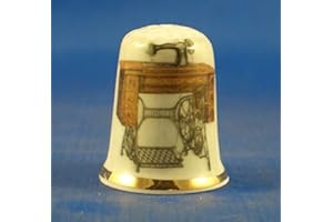 BIRCHCROFT CHINA Porcelain China Collectable Thimble Singer Treadle Sewing Machine