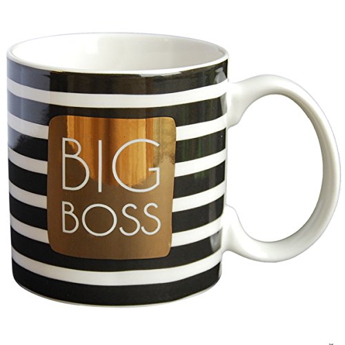 Draeger Mug Original - Tasse À Thé à offrir en cadeau à vos proches - Tasse À Café en porcelaine fine - 350 ml 8 cm de diamètre x 8,5 cm de hauteur big boss