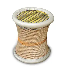 Cane Bar Stool For Indoor/Outdoor Furnishings - 1 PC(Multicolor)