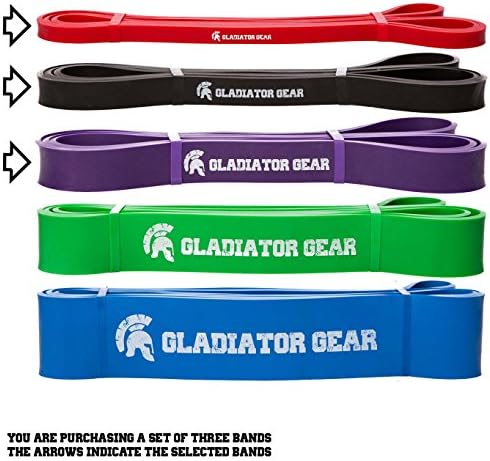 Pull Up Bands With BONUS Workout E-Guide | SAVE 20% on Multipacks | For Pull Up Assist, Crossfit, Stretching &amp; Powerlifting Exercises | Premium Quality | Choose from 1 of 5 Resistance Bands | Heavy Duty &amp; Suitable For All Pull Up Bars | Improve Your Pull Up Strength