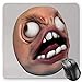 Produktbild BGLKCS Humor Mauspads Mouse Pad, Angry Rage Guy Meme Bad Hair Day Late Work Emotions Ugh Fun Artsy Illustration, Standard Size Rectangle Non-Slip Rubber Mousepad, Coral and Pearl