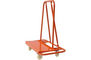 QUIOTUIR Carretilla De Placas, Capacidad De Carga De 1000 Kg, con 4 Ruedas Universales, Carro De Transporte para Transporte De Madera Y Placas De Yeso, Ventanas, Etc