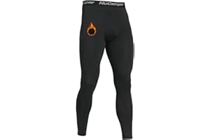 NuCamper Męskie Kalesony Termiczne Długie, Kalesony Termoaktywne Bielizna Narciarska, Ciepła Miękki Polar Spodnie Termiczne, Bielizna Funkcyjna