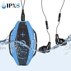 AGPTEK Swimming Mp3 Player 8gb with IPX8 Waterproof ...