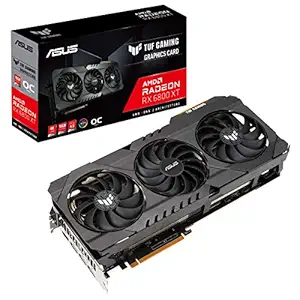 ASUS TUF Gaming AMD Radeon RX 6800 XT OC Edition Graphics Card (PCIe 4.0, 16GB GDDR6, HDMI 2.1, DisplayPort 1.4a, Dual Ball Fan Bearings, All-Aluminum Shroud, Reinforced Frame, GPU Tweak II)