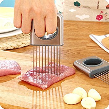 Best Zwiebelhalter Tomate Schneide Fleischhammer Edelstahl Küche Gadgets Gemüse Werkzeuge Kochen Werkzeug Küche Zubehör - 2