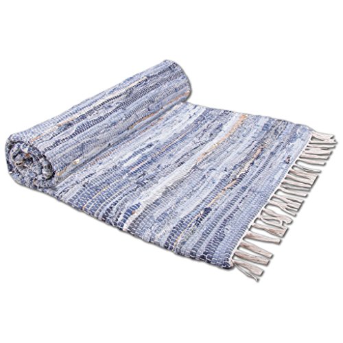 Flickenteppich Jeans 120x180cm Jeans Leather - 5