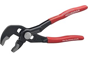 HOUSERAN szczypce do pomp wodnych, połączeń ślizgowych i rowkowych 7 cali, szczypce do kluczy z wygodnymi czerwonymi uchwytami