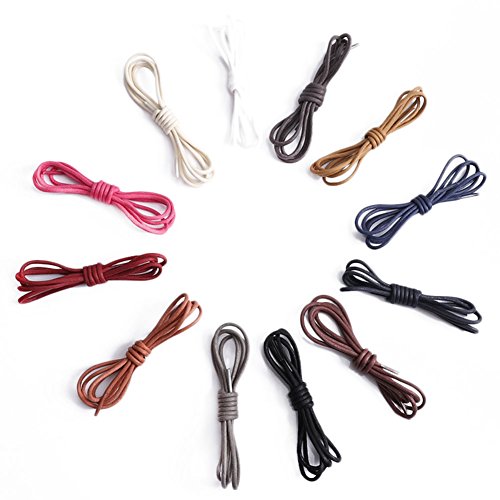 Preisvergleich Produktbild 12×Chytaii Schnürsenkel Rundsenkel Schuhband Wasserdicht für Sportschuhe Lederschuhe Freizeitschuhe 100 CM