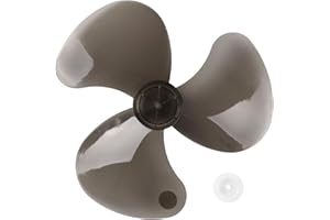 Kaerm Pale de Ventilateur Plastique/Métal Lame de Ventilateur Uniserselle Accessoires de Remplacement Rechange Trou 0.8 CM A Diamètre 36cm