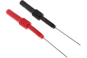 Rtengtunn Puntas de Prueba Pin L95mm Puntas de sonda de Prueba Flexibles Conector 1 mm Aguja multímetro