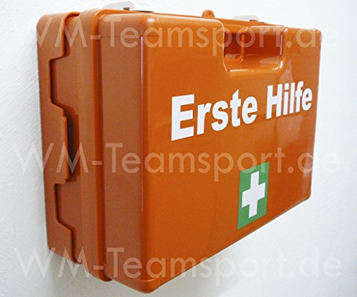 BETRIEBS VERBANDSKASTEN Erste Hilfe Koffer DIN 13157 Verbandkasten + Wandhalter orange 500200 - 3