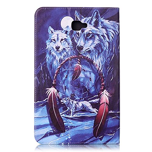 Romtronic Cute Colorful Flip Tasche PU Leder Abdeckung Stand Schutzhülle für Samsung Galaxy Tab A6 10.1 Pouces SM-T580 / SM-T585 + 1 x Schwarz Stylus (Design 12) - 3