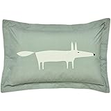 Scion MR Fox Oxford Pillow CASE, Percale, Silver, Single