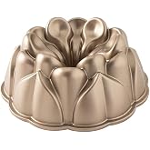 Nordic Ware Pişirme Kalıbı Magnolia Bundt Al&uuml;minyum Altın, 25,1 cm x 25,1 cm, NW 93848