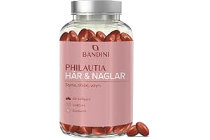 Bandini® Hair & Nails 90 Softgels i 3 månader | Komplettera med Omega-3 | vitaminer, mineraler och aminosyror