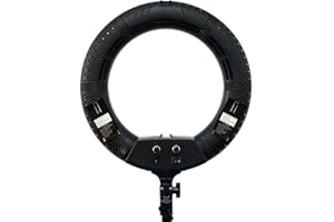 Yidoblo - Anillo de luz LED regulable de 12 pulgadas con soporte de mesa H, bolsa de transporte, soporte para fotos para retrato Selfie YouTube fotografía de estudio de fotografía