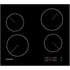 Samsung Ceramic Hob with 4 Cooking Zones, With Touch Control, Colour: Black, Material: Glass, C61R2AEE - View 7