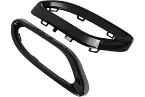 TKSE Embout D'échappement, Noir Brillant Embout D'échappement pour Mercedes-Benz A B C E GLC Classe CLS W177 W247 W205 W213 X253 C257
