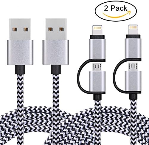 Lightning cable,SENDIS 2Pack/1M iPhone Charger Cable 2 IN 1