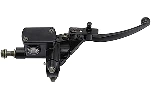 GOOFIT Freins hydrauliques droits Frein à disque Maître-cylindre Pompe Cylindre Poignée Accessoires Levier d'embrayage Remplacement pour moto 50-250CC 50cc 150cc 200cc ATV Quad Buggy Scooter