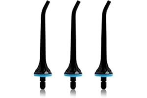 TIMES MARK 3 boquillas de repuesto para irrigadores bucales Nicwell, COSLUS, Mospro, Zerhunt, boquillas negras de alta calidad para un cuidado bucal eficaz