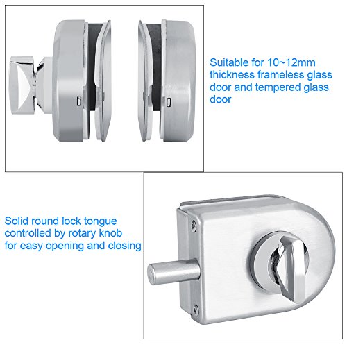 Cerradura de seguridad, Cerradura de puerta de cristal unilateral