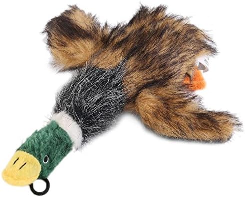 Dog squeaker duck plush toy exercise activity fitness exercise, handy lightweight robust dummy&nbsp;&ndash;&nbsp;mallard pet cat or dog soft toy plush