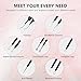 ElleSye Blackhead Remover, 5 + 1 Spot Remover Kit, Comedone Pimple Extractor, Blemish Acne Treatment Tool with Curved Tweezer, Stainless Steel Handle and Silver Metal Case