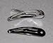 Pack of 25 - 35mm Silver Snap Hair Clips - Hair Accessories for Jewellery Makers & Craft Making
