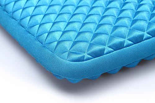 Urcover® Steppmuster Laptop Schutz-Hülle Sleeve Tasche mit Zubehörfach Blau | 15,4 Zoll 39,6 cm | Tablet Schutzhülle Notebook Cover | für Macbook iPad Galaxy Tab | Aktentasche - 6