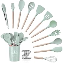 Cucchiaio da cucina in silicone per pentole antiaderenti
