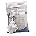Minene UK Reversible Pushchair Liners and Strap Set (Grey Strips with White Dots)