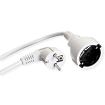 Bachmann Cavo Di Prolunga Schuko, 230VAC, Bianco 5m (5 M, CEE 7/5, CEE - 2