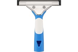 Mitclear Lavavetri Professionale 15cm, Tergivetro con Lama in Silicone, Lavavetri in Acciaio Inox, Pulisci Vetro Porte e Finestre, Strumento Pulizia dei Vetri per Bagno, Doccia, Specchi, Auto