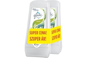 Glade Gel Muguet odświeżacz powietrza w żelu o zapachu konwalii, 1+1 GRATIS, 2x 150 g