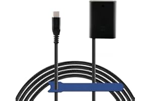 CAMAISA Cmaisa Pleciony kabel typu C do NP-FZ100 FZ100 Dummy akumulator do Sony a6600 a7C A7M3 A7RM3 A7RM4 A7SM3 a9 A9M2 FX3