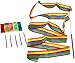 Produktbild 6x 4m Tanzband Gymnastikband Wirbelband Rhythmikband Schwungband mit Stab