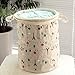 ALLTOP Premium Cartoon Foldable Cotton Line Laundry Basket Folding Children Toys Organiser Storage Basket Clothes Holder with Lids, Bohemia Pattern